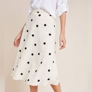 New! Anthropolgie Andrea Textured Midi Skirt